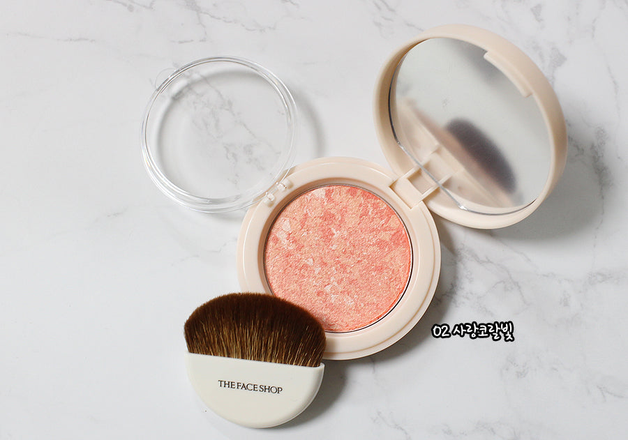The Face Shop Marble Beam Blush & Highlighter 7g