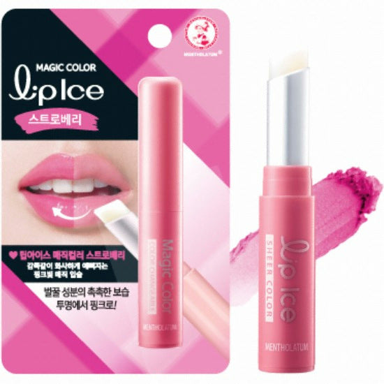 Mentholatum Lip Ice Magical Color Strawberry Lip Balm Tint 2g
