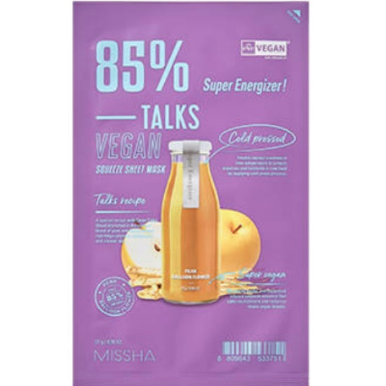Missha Super Energizer Vegan Cold-Pressed Tox Sheet Mask 27g