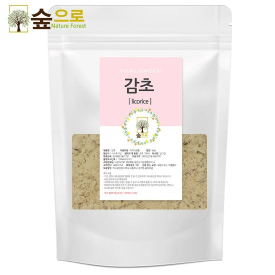 Soop-euro Herb Licorice Powder Natural Grain Wash-Off Pack 100g