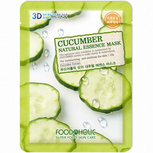 Foodaholic Cucumber Natural Essence Mask Sheet (25ml)