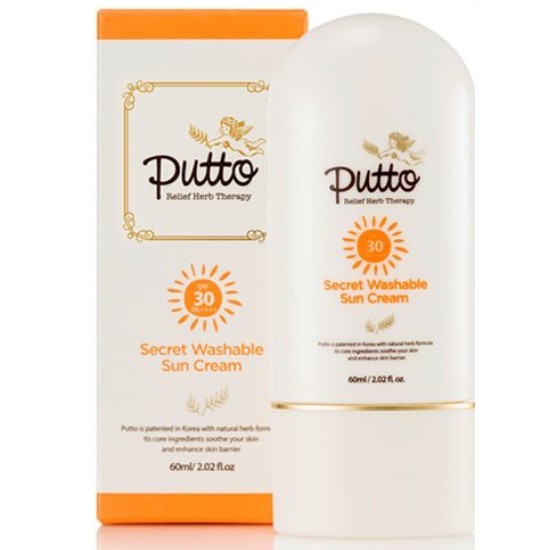 Putto Secret Washable Sun Cream SPF30 PA++++ 60ml
