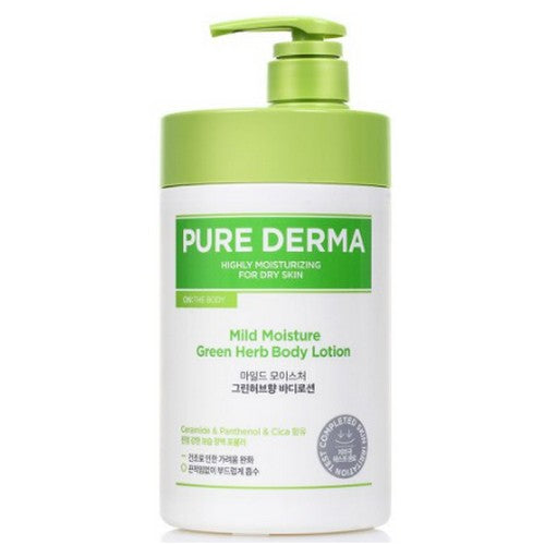 On The Body Pure Derma Mild Moisture Body Lotion Green Herb Scent 1000ml