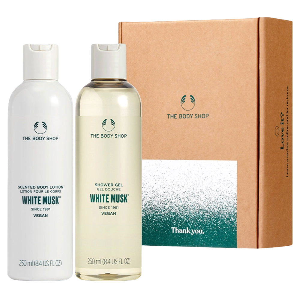 The Body Shop White Musk Duo Gift Set (Body Lotion & Shower Gel) - 2 x 400ml