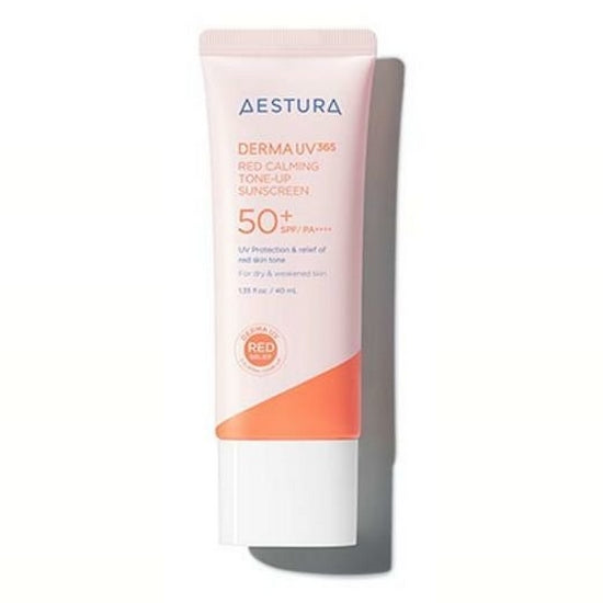 AESTRA Derma UV 365 Red Calming Tone-Up Sunscreen SPF50+ PA++++ 40ml