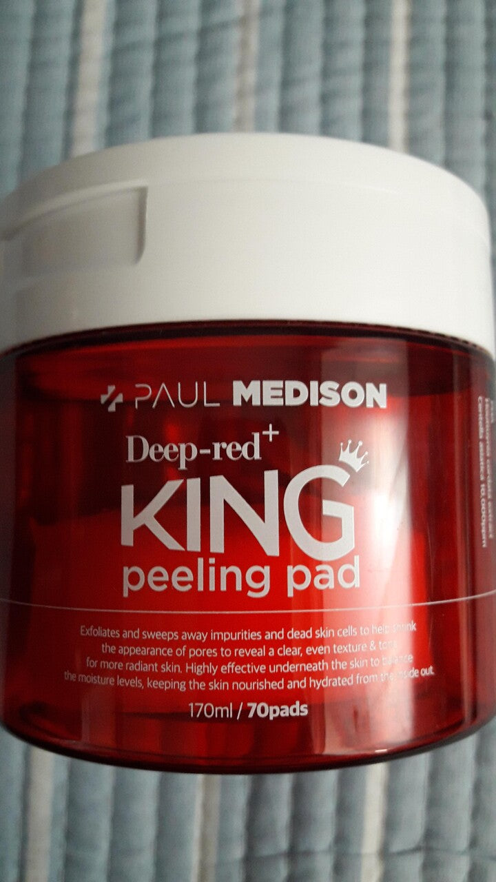 Paulmedison Deep Red King Exfoliating Toner Pads (70 Count)