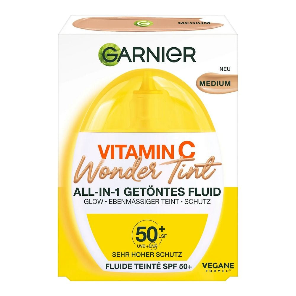 Garnier Vitamin C Wonder Tint All-in-One Fluid SPF50+ Medium 40ml
