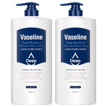 Vaseline Deep Moisture High-Moisturizing Fragrance-Free Body Lotion 1000ml