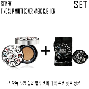 Sionew Perfect Cover Long-Lasting Adherence Cushion Foundation Set SPF50+ PA+++ #21 (15g + 15g Refill)