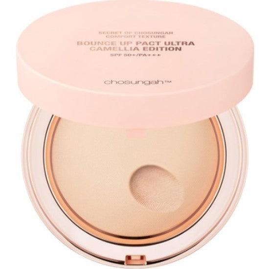 Chosungah TM Bounce Up Pact Ultra Camellia Edition SPF50+ PA++++ Sun Cushion, 15g