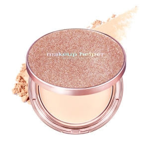 Makeup Helper Artfact Original Pro Finish Rose Glitter Pact Powder 25g