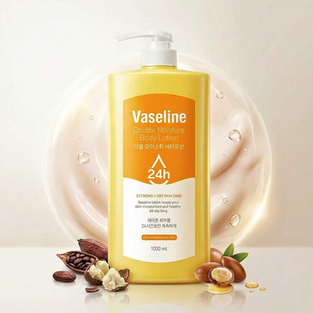 Vaseline 24H Double Moisture Deep Hydrating Body Lotion 1000ml