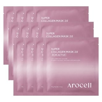 AROCELL Super Collagen Mask 2.0 ECM ACTIVE (12 Sheets)
