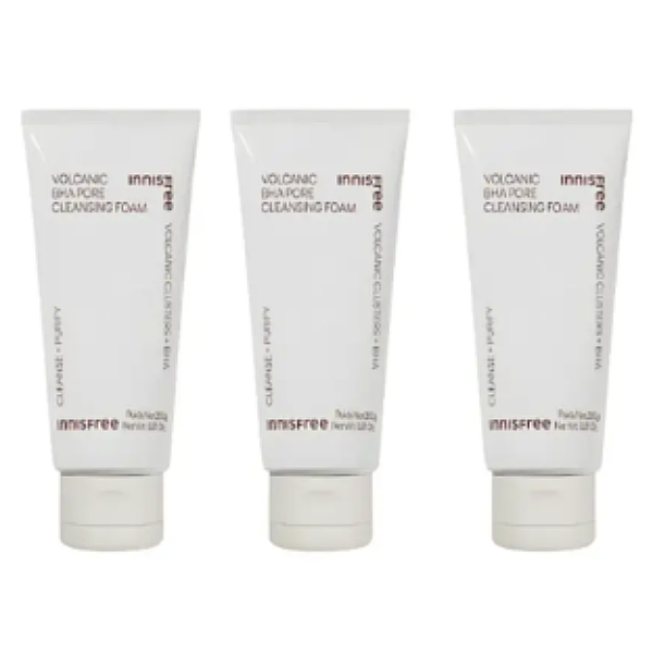 Innisfree NEW Volcanic Pore BHA Cleansing Foam 250g (3 Packs)