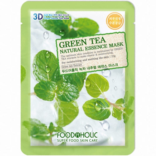 Foodaholic Green Tea Natural Essence Mask Sheet 25ml
