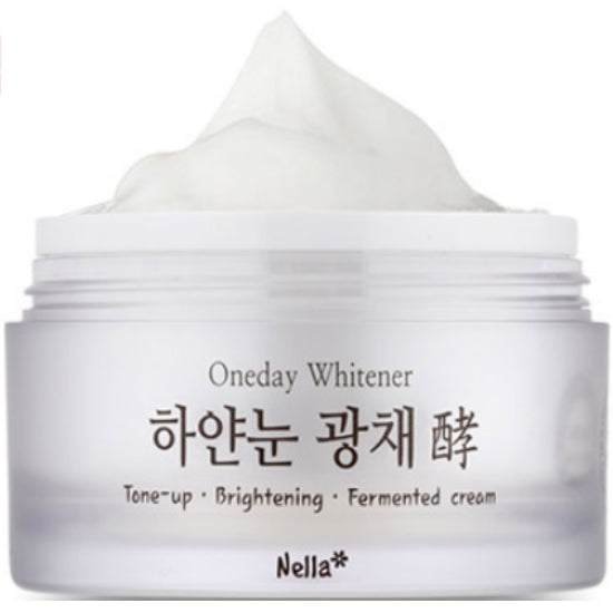 Nella Fantasia One Day Whitener White Snow Tone-Up Glow Fermentation Cream 50g