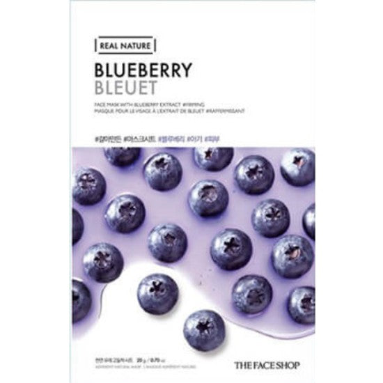 THEFACESHOP Real Nature Ground Blueberry Face Mask (20g)