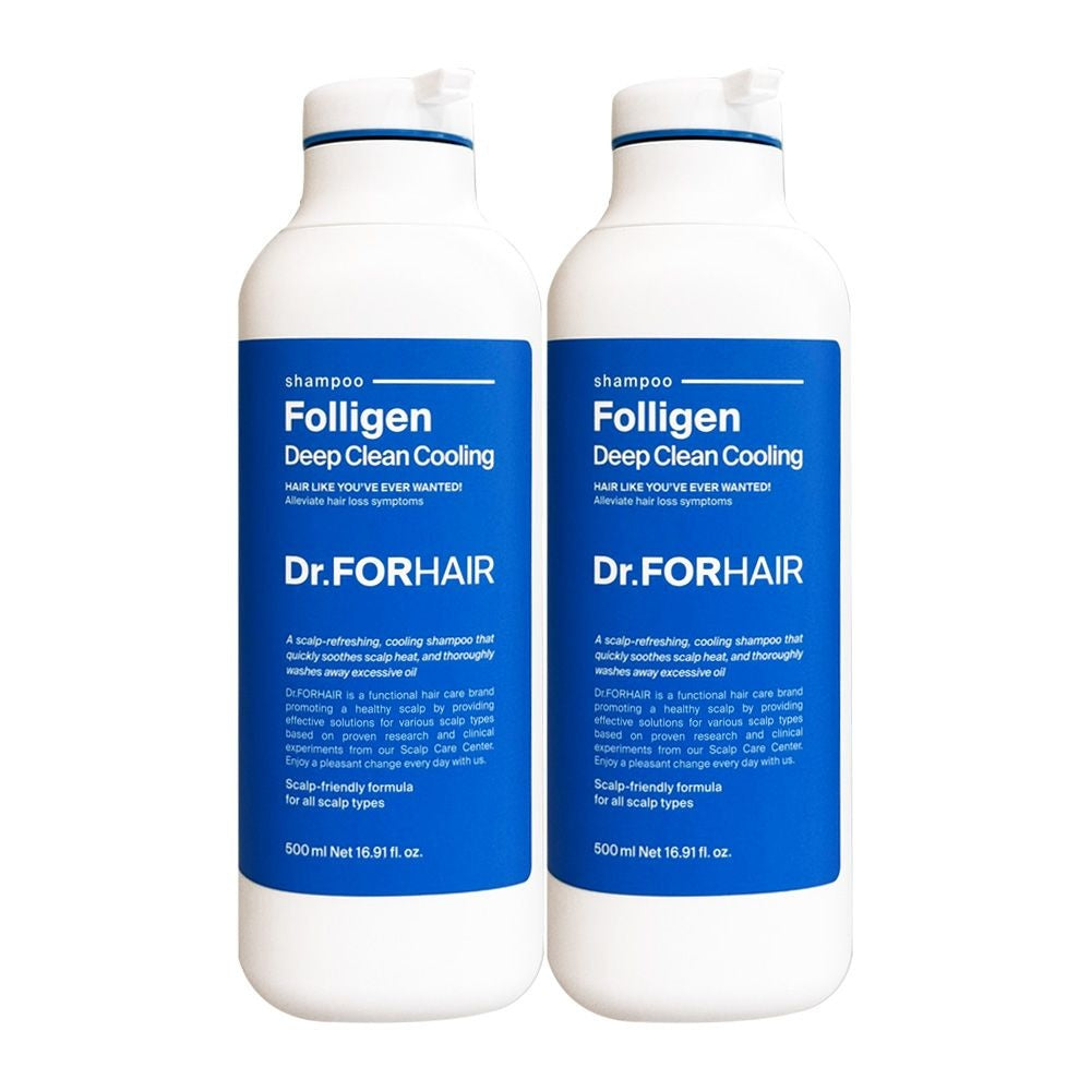 Dr.FORHAIR Folligen Deep Clean Cooling Anti-Hair Loss Shampoo 500ml