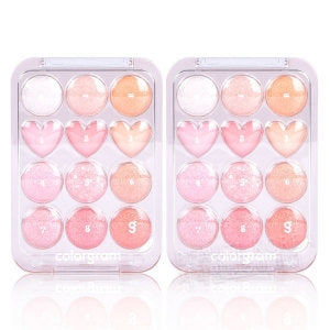 Colorgram Nuntorial 12-Pan Eye & Cheek Palette 9.9g