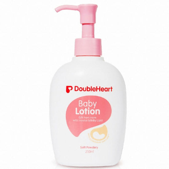 Double Heart Soft Powder Baby Lotion 250ml