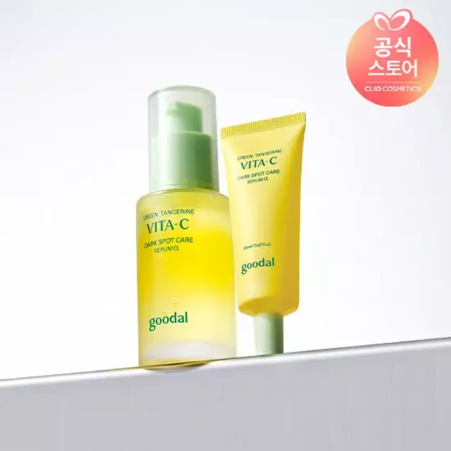 Goodal Green Tangerine Vita C Dark Spot Care Serum Alpha + Cream Set (Serum 30ml + Cream 40ml)