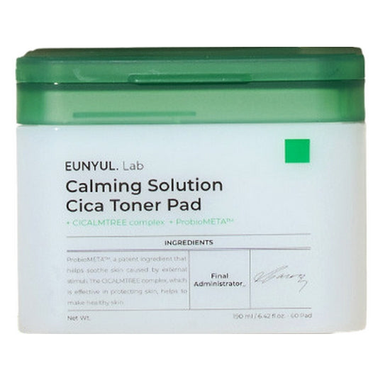 Eunyul Lab Calming Solution Cica Soothing Toner Pads 60 Sheets