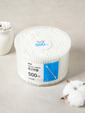 PP Stick Round Cotton Swabs, 500 Count