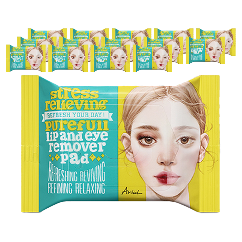 Ariul Stress Relieving Pureful Lip & Eye Remover Pad 30 Sheets