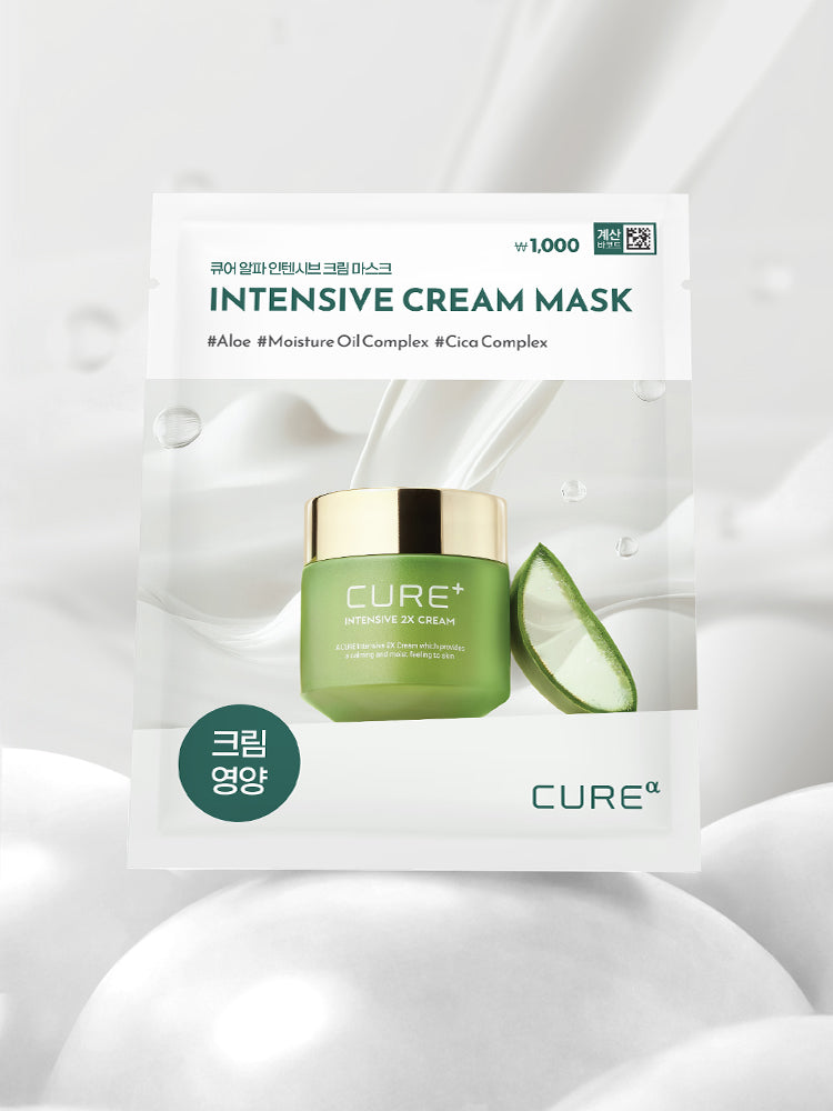 Daiso Kim Jeong Moon Aloe CURE Alpha Intensive Cream Mask 1 Sheet