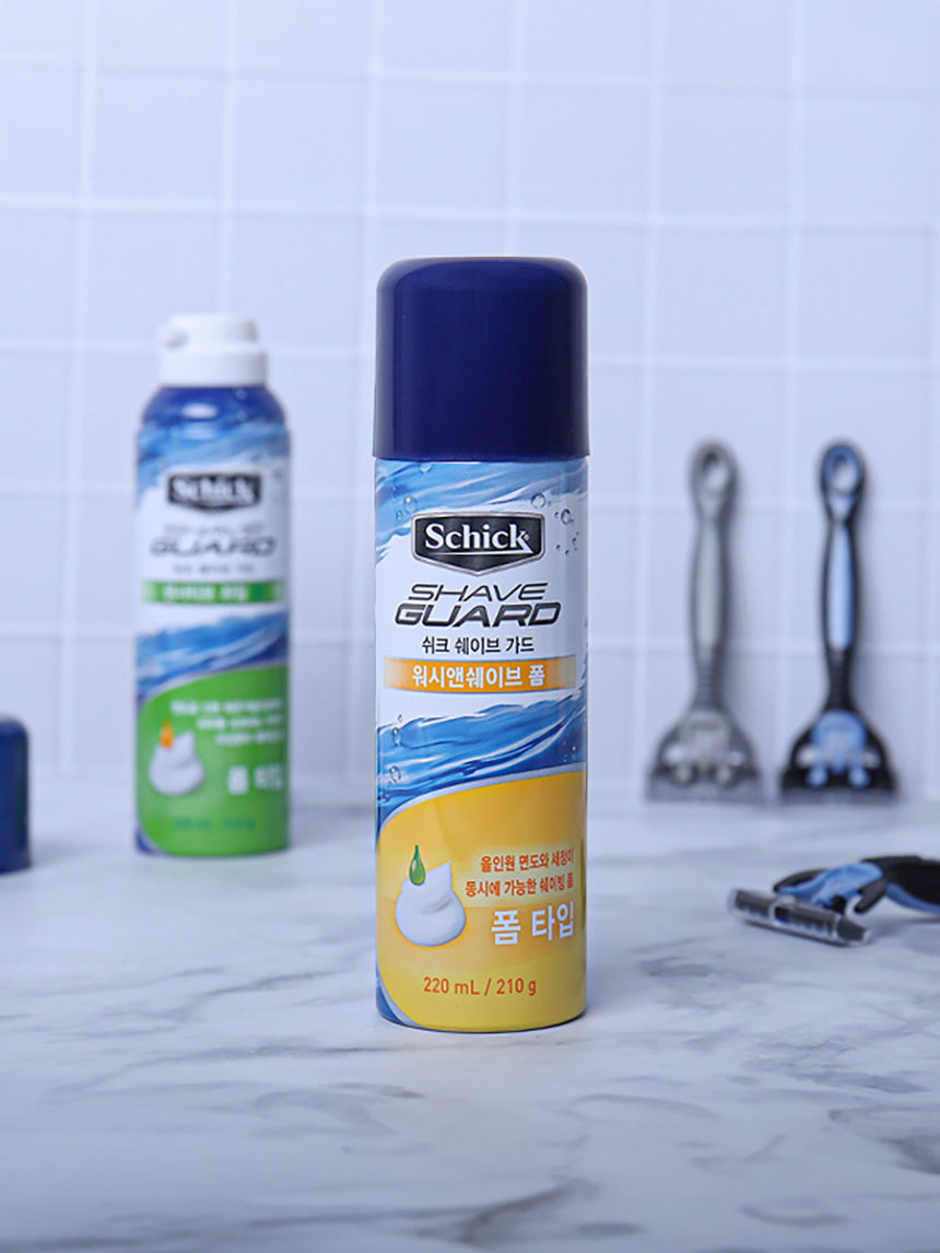Schick Shave Guard Wash & Shave Foam, 210g