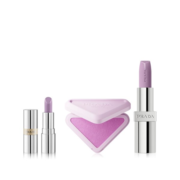Prada Touch Blush & Lip Balm Duo with Mini Purple Balm (Limited Edition Set)