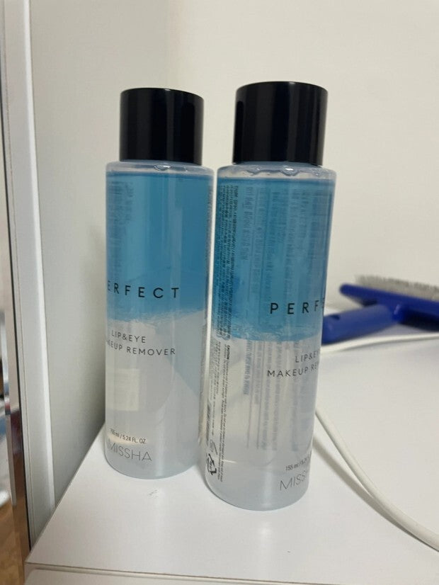 Missha Perfect Lip & Eye Makeup Remover Duo Set (2 x 155ml)