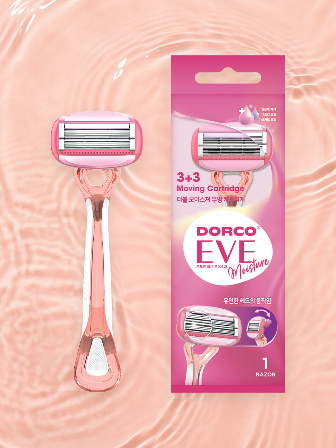 Dorco EVE Moisture 6-Blade Portable Razor