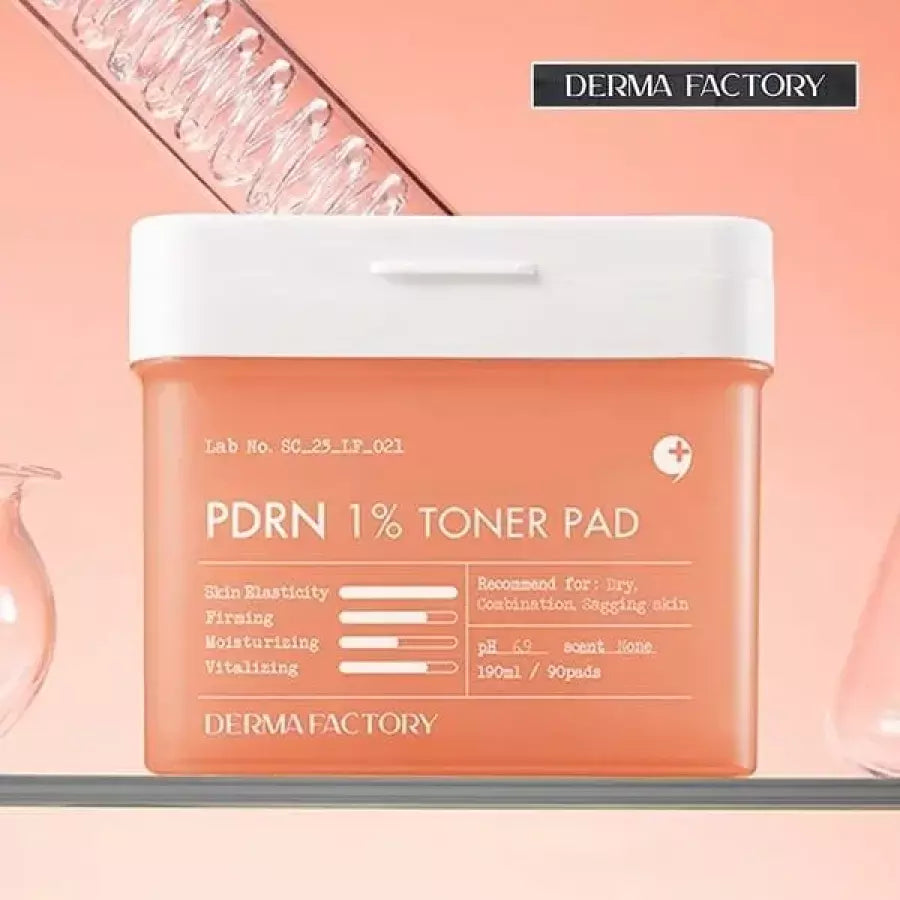 Derma Factory PDRN 1% Toner Pad 190ml (90 Pads)