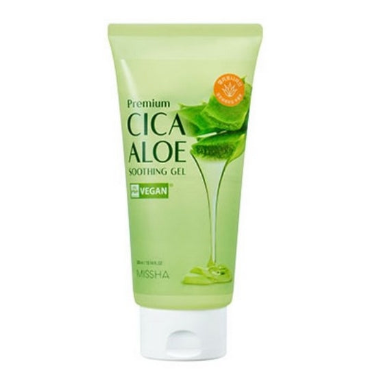 Missha Premium Cica Aloe Soothing Gel Tube Type 300ml x 2