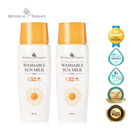 Botanical Therapy Baby Washable Sun Milk 80ml x 2