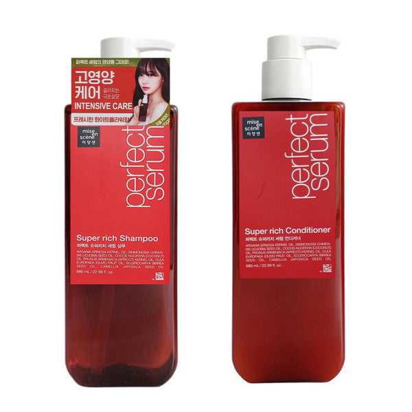 Mise-en-scène Perfect Super Rich Serum Shampoo & Conditioner Set (2 x 680ml)