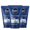 NIVEA MEN Maximum Hydration Deep Cleansing Face Scrub 125g x 3