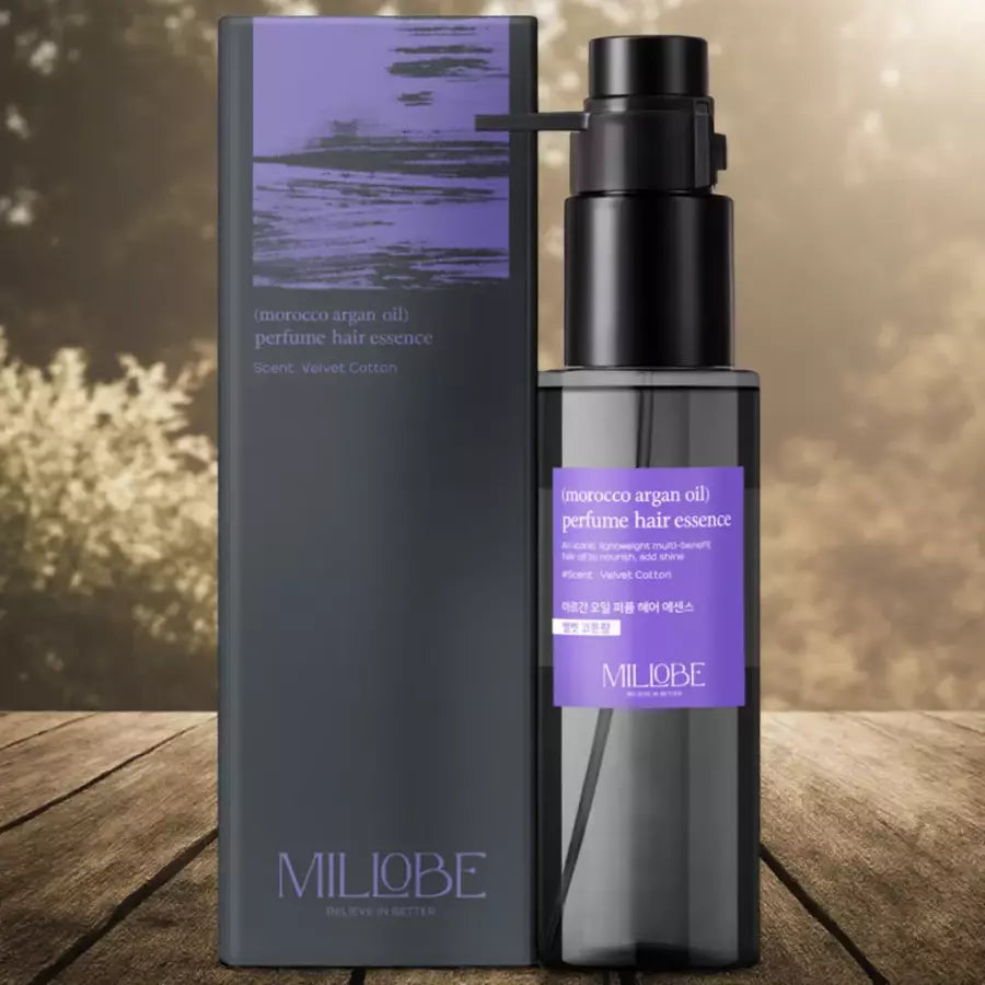Millobe Argan Oil Perfumed Hair Essence Velvet Cotton Scent 100ml