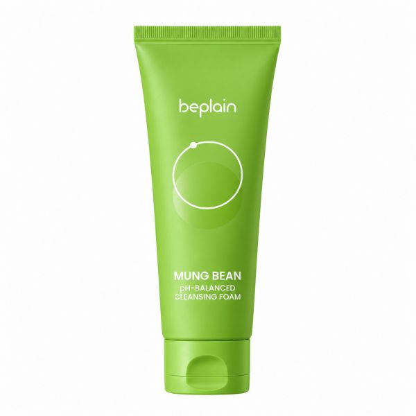 bePLAIN NEW Mung Bean pH Balancing Cleansing Foam 80ml (1 Pack)
