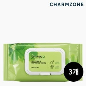 참존 징코 수딩 앤 클렌징 티슈 70매 (3팩)